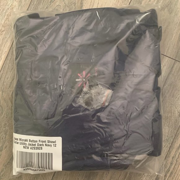 NWT ISAAC MIZRAHI BUTTON SHAWL UTILITY JACKET 12 - Picture 10 of 12